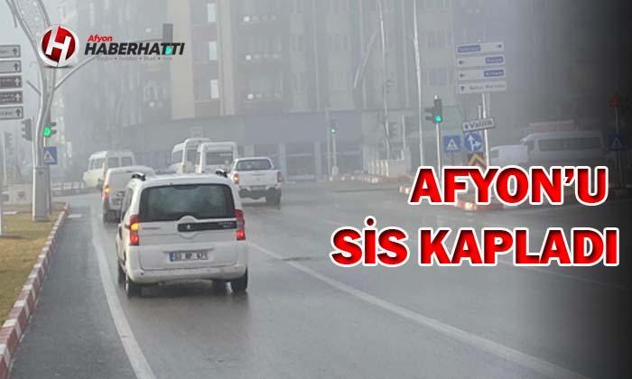 AFYON’A SİS ÇÖKTÜ