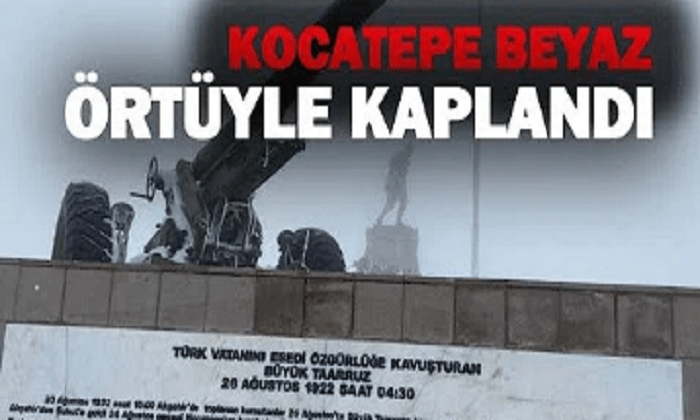 Kar altındaki Kocatepe’ye zorlu ulaşım