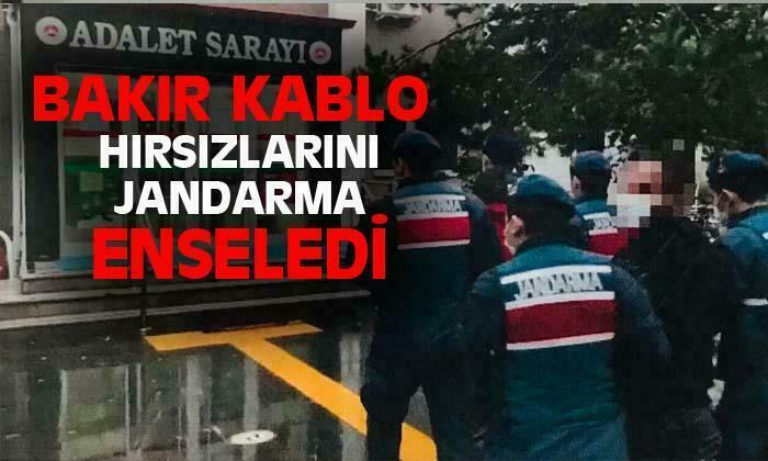 Bakır kablo hırsızları enselendi