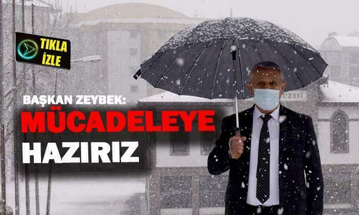 Başkan Zeybek: “Karla mücadeleye hazırız”
