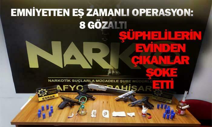 Emniyetten eş zamanlı operasyon: 8 gözaltı
