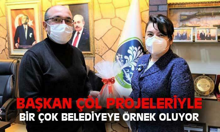Başkan Çöl projeleriyle birçok belediyeye örnek oluyor