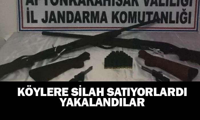 Köylere silah satıyorlardı yakalandılar