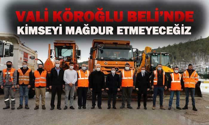 Vali Çiçek Köroğlu Beli’nde