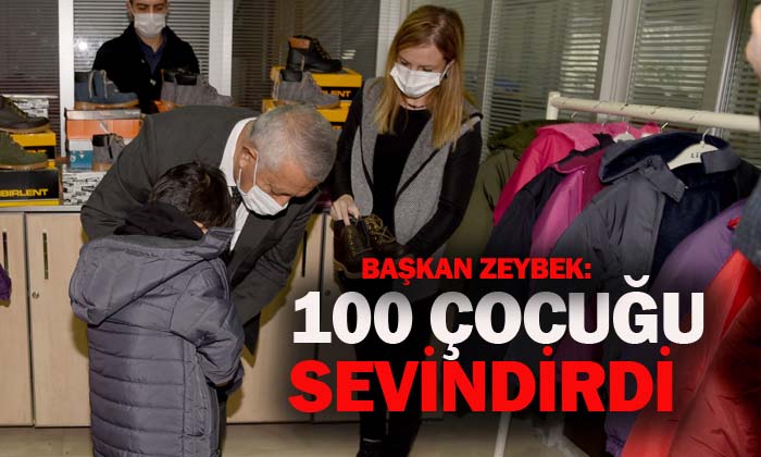 Başkan Zeybek çocukları sevindirdi
