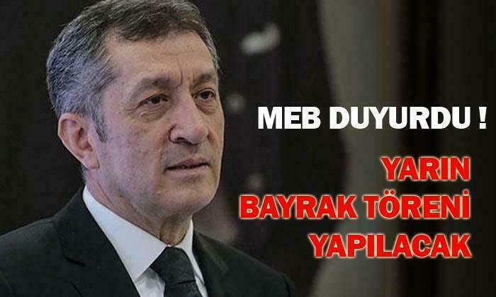 BAYRAK TÖRENİ YAPILACAK