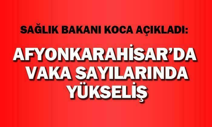 Afyon’da vaka sayılarında yükseliş