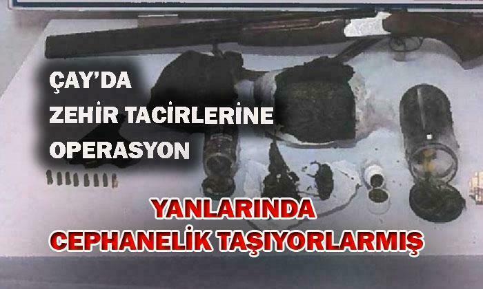 Çay’da Yakalandılar