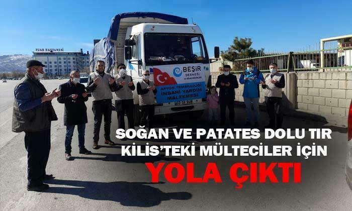 Afyon’dan Suriye’ye yardım tırı