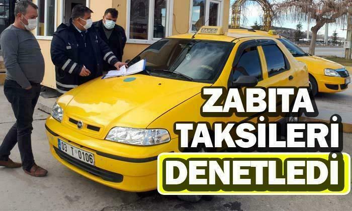 Taksiler denetlendi