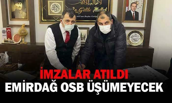 Emirdağ OSB’ye müjde…