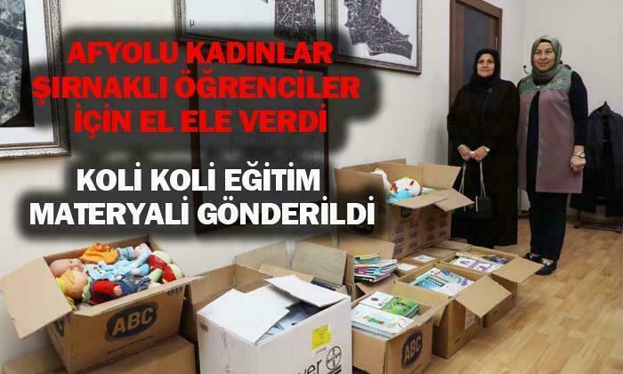 Afyonlu kadınlar Şınaklı öğrenciler için el ele verdi