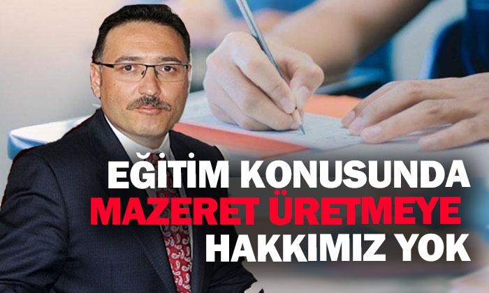Vali Çiçek: “Eğitimde Bahane Üretmeye Hakkımız Yok”