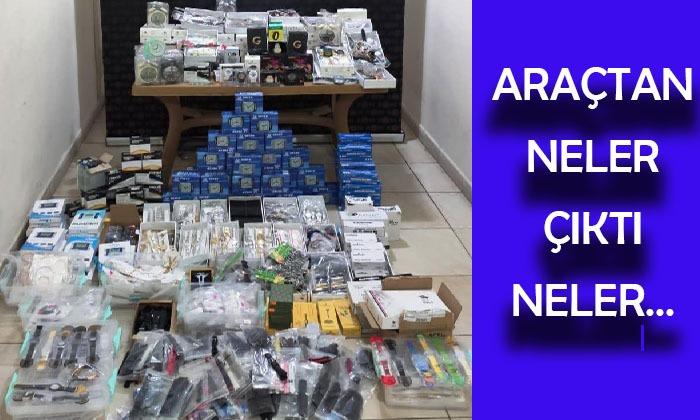 Araçtan Çıkanlar Hayrete Düşürdü