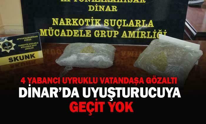 Dinar’da uyuşturucuya geçit yok