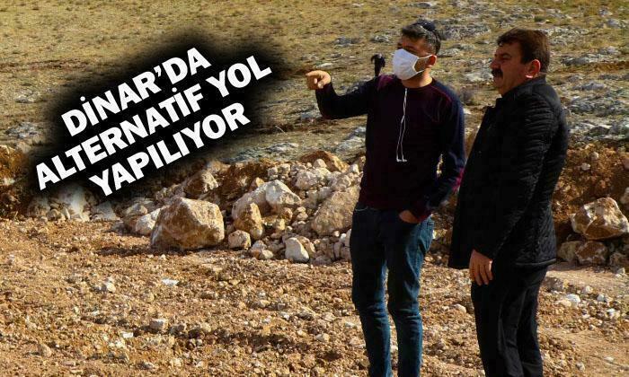Dinar’da Alternatif Yol İle TOKİ’ler Birbirine Bağlanıyor
