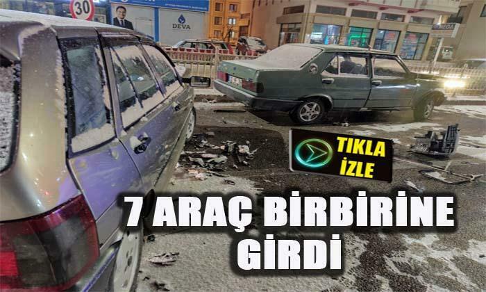 7 Araç Birbirine Girdi
