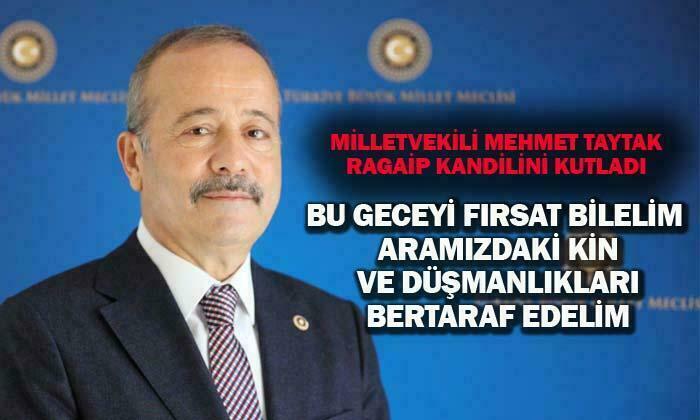 Milletvekili Taytak Regaip kandilini kutladı