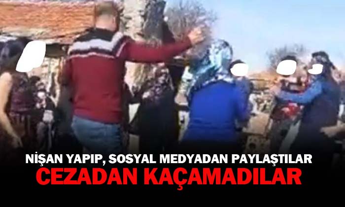 Nişan yapıp, sosyal medyadan paylaştılar