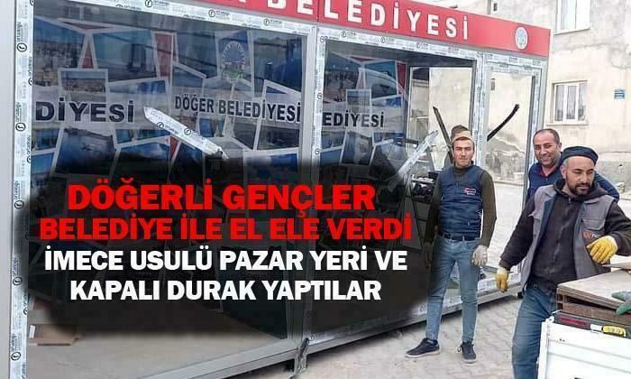 Döğerli gençler belediye ile el ele verdi