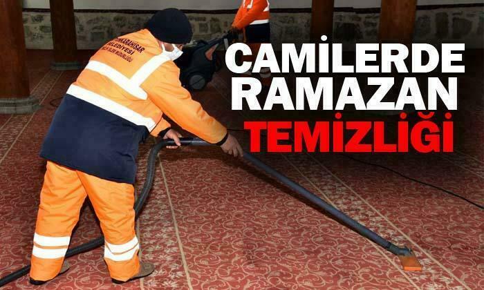 Camilerde ramazan temizliği başladı