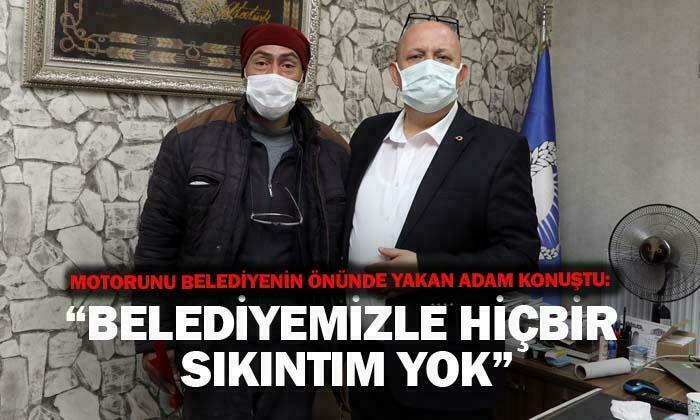 Afyon Belediyesi önünde motorunu yakan adam konuştu: “Belediyemizle hiçbir sorunum yok”