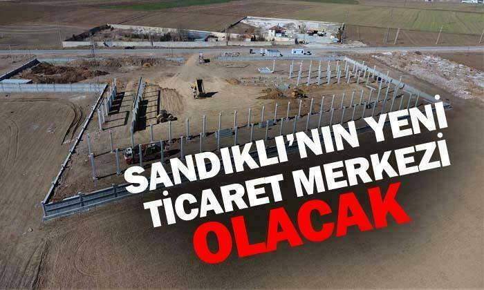 Sandıklı Yeni Hal Kompleksi’nde çalışmalar devam ediyor