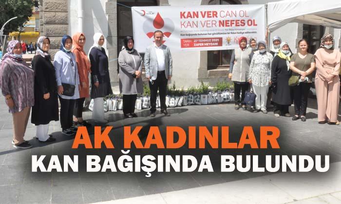 AK Kadılar Kızılay’a kan bağışında bulundu