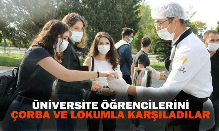 ÜNİVERSİTE ÖĞRENCİLERİNE AFYON LOKUMUYLA KARŞILADILAR