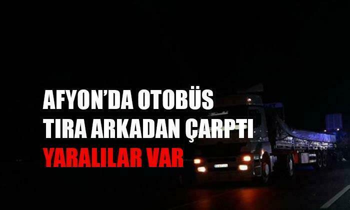 Afyon’da otobüs kazası