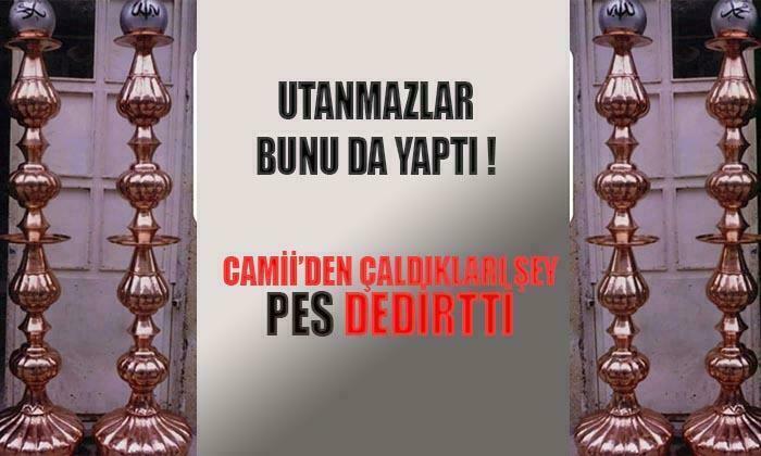 AFYON’DA HIRSIZLARIN CAMİDEN ÇALDIĞI