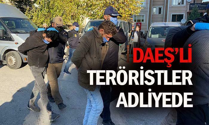 Afyon’da Yakalanan DAEŞ’liler Adliyede