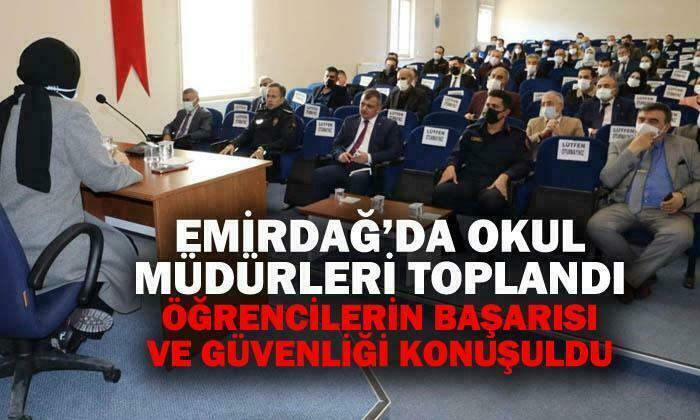 Emirdağ’da okul müdürleri toplantı yaptı