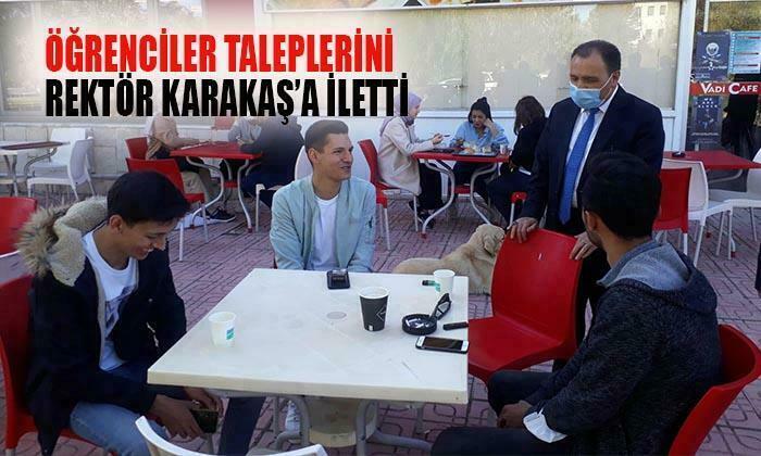 Rektör Karakaş, Kantinleri Gezdi