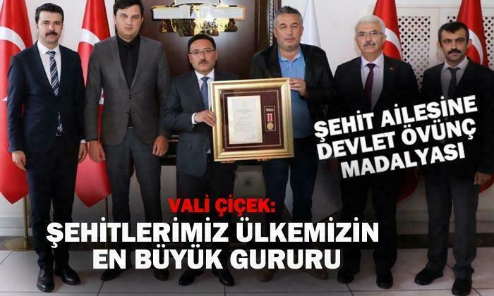 Afyonkarahisar’da şehit ailesine devlet övünç madalyası