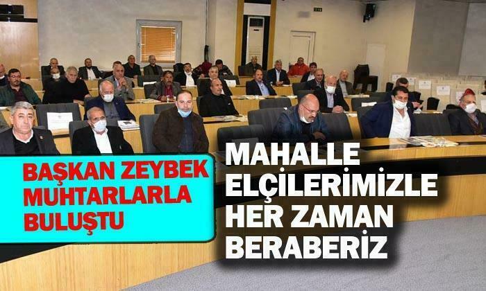Afyon Belediye Başkanı Mehmet Zeybek muhtarla buluştu