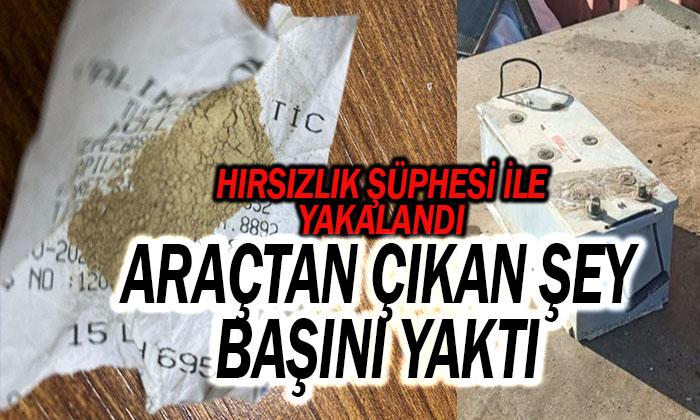 Afyon’da Çalıntı Akü Satarken Yakalandı, Aracından Çıkan Şey Başını Yaktı