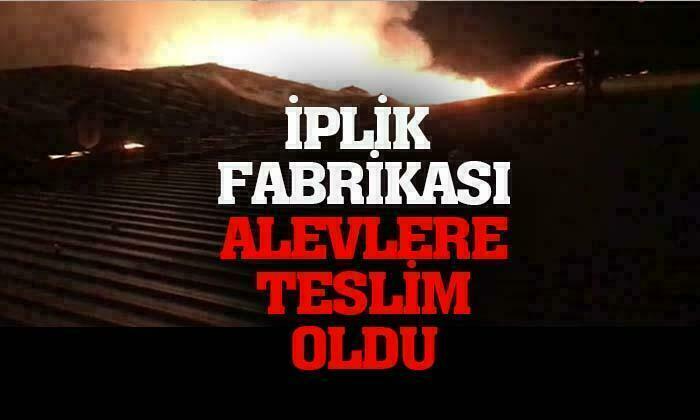 Afyonkarahisar’da iplik fabrikasında yangın