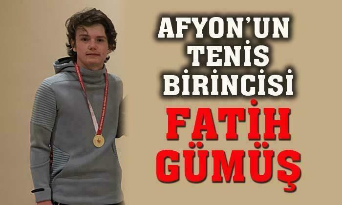 Afyon’un tenis birincisi Fatih Gümüş oldu