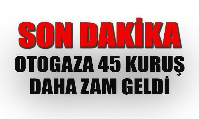 Otogaza yeni zam