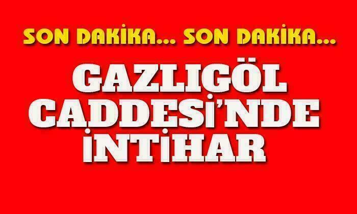 Afyon Gazlıgöl Caddesi’nde intihar