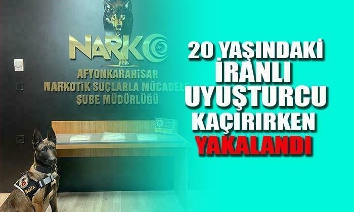 Afyon’da 20 yaşındaki uyuşturucu kaçakçısı yakalandı