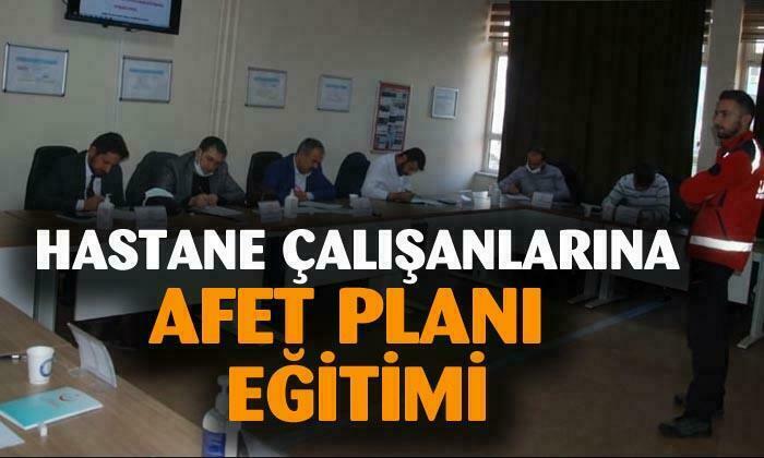 Afyonkarahisar’da hastane çalışanlarına afet planı eğitimi verildi