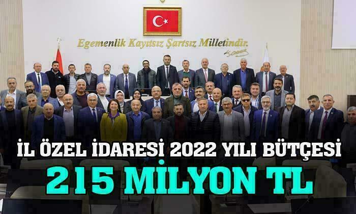 Afyonkarahisar İl Özel İdaresi 2022 Yılı bütçesi 215 Milyon TL