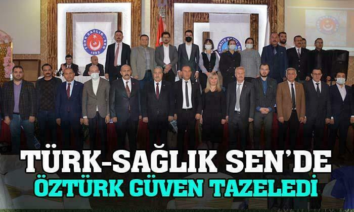 Afyonkarahisar Türk Sağlık-Sen’de Öztürk güven tazeledi