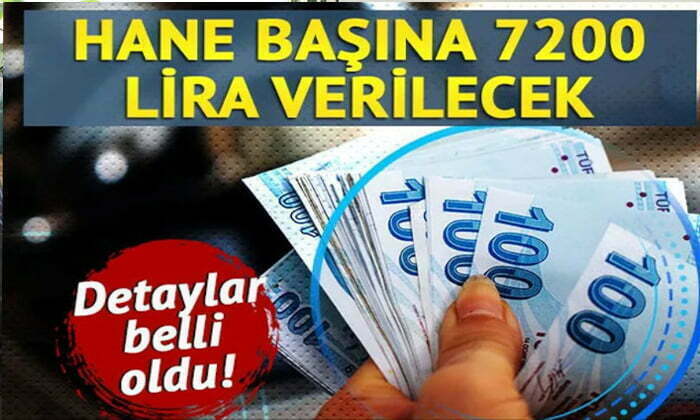 Devlet hane başına 7 bin 200 TL ödeyecek