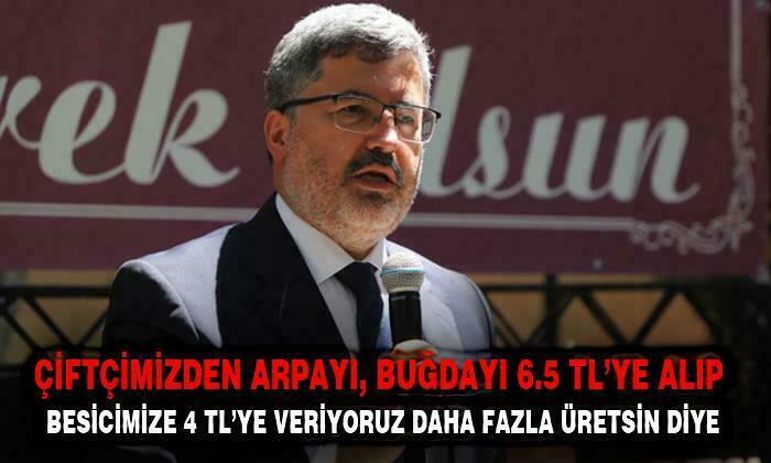 AK Parti Afyonkarahisar Milletvekili Ali Özkaya: “Çiftçimizden arpayı, buğdayı 6.5 TL’ye alıp besimize 4.5 TL’ye veriyoruz daha fazla üretsin diye