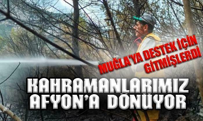 Afyon’dan Muğla’ya Destek