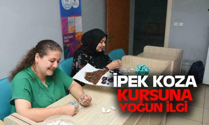 ‘İpek koza’ kursuna yoğun ilgi