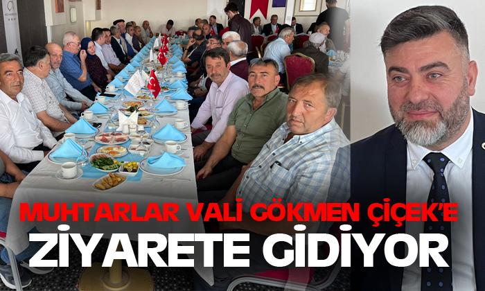 Muhtarlar Kayseri’ye Vali Gökmen Çiçek’i ziyarete gidiyor